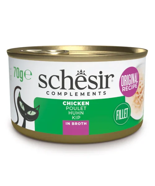 שזיר | מזון משלים לחתול – עוף בציר | 70 גר’