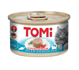 טומי | שימורי פטה לחתול - סלמון | 85 גר'