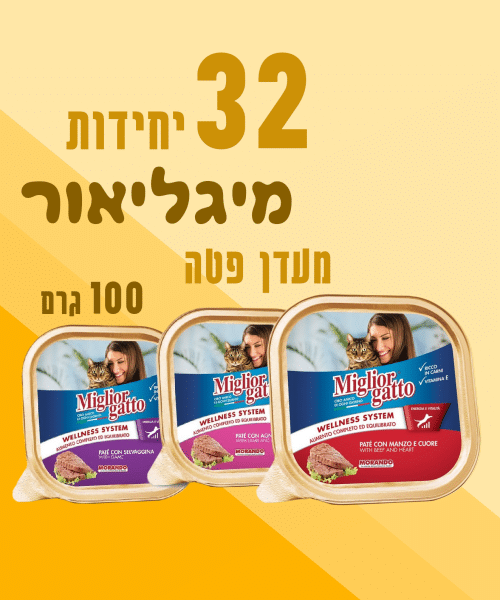 32 יחידות מיגליאור מעדן פטה 100 גרם