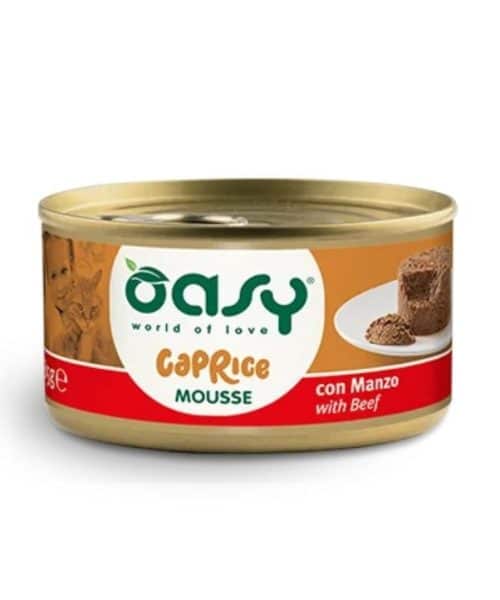 אוסי | מזון מלא לחתול - מוס בקר | 85 גר'