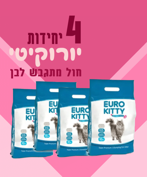 4 יחידות יורוקיטי חול מתגבש לבן