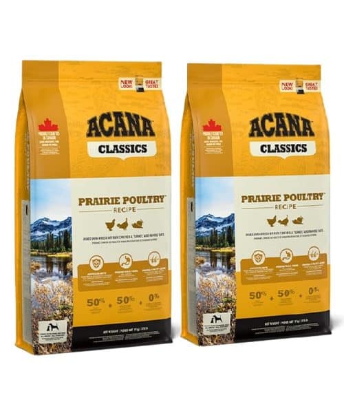 2 שקי אקנה לכלב קלאסיק עוף 9.7 ק"ג