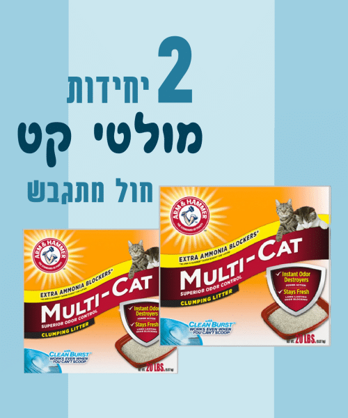 2 יחידות מולטי קט חול מתגבש