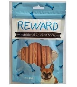 ריוורד חטיף מקלות עוף 100 גרם