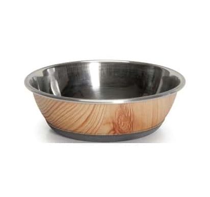 קאמון קערות נירוסטה - הדפס עץ בהיר