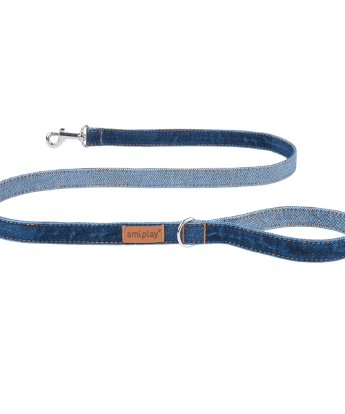 אמיפליי רצועה ג'ינס כחול נייבי