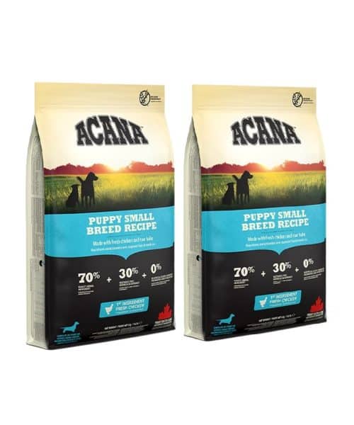 2 שקי אקנה לכלב גור גזע קטן 6 ק"ג