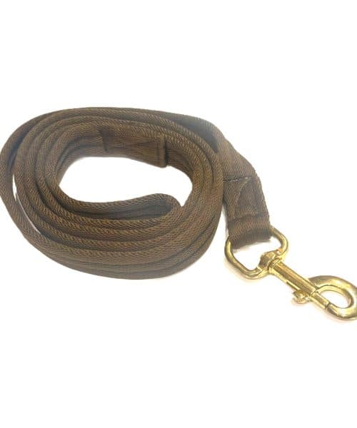 מקי | רצועה חזקה במיוחד מבד לכלב - חום