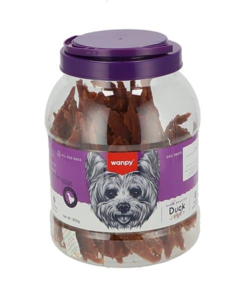 וונפי | חטיפי ברווז ג'רקי לכלבים | 800 גר'