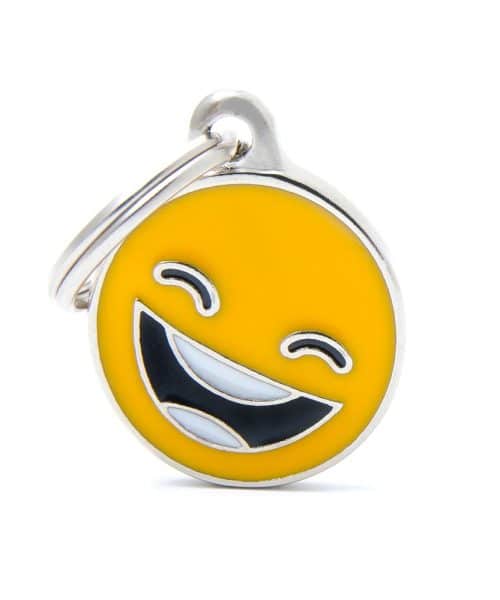 תג שם לחיות מחמד - סמיילי