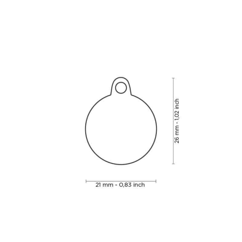 תג שם לחיות מחמד - סמיילי