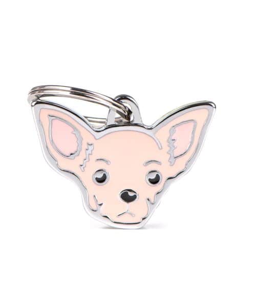 תג שם לחיות מחמד - צ'יוואווה קרם