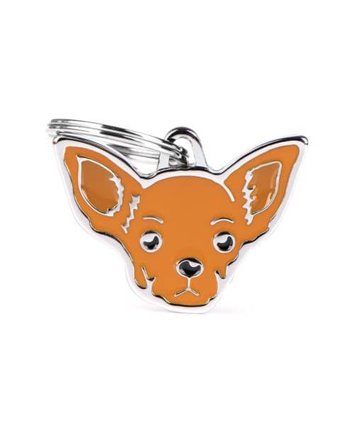 תג שם לחיות מחמד - צ'יוואווה חום