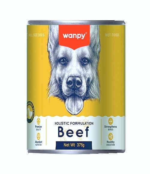 וונפי | מזון משלים לכלב - פטה בקר | 375 גר'