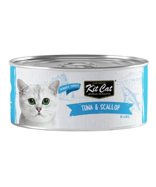 קיט קט | טופרס - טונה וצדפות בג'לי | 80 גר'