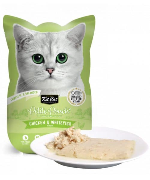 קיט קט | פאוץ' - עוף ודג לבן בג'לי | 70 גר'