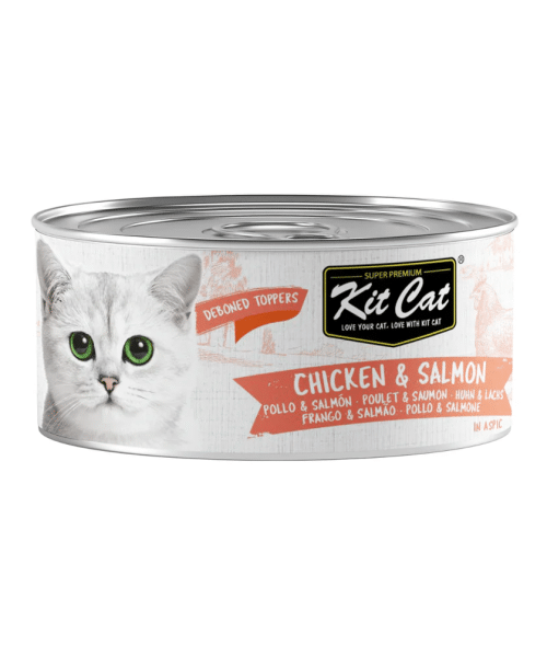 קיט קט | טופרס - עוף וסלמון בג'לי | 80 גר'