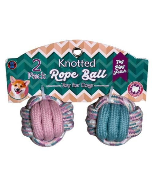 בואו פט | זוג כדורי חבל לכלבים