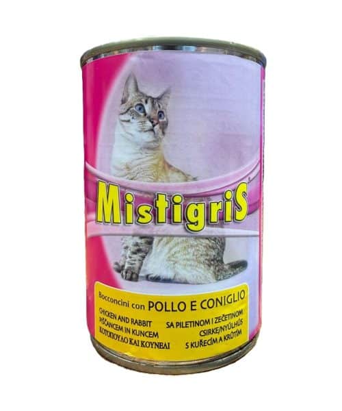 מיס טיגריס | נתחי עוף וארנבת לחתול | 405 גר'