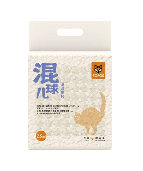 פופוס | חול טופו עם בנטונייט | 2.5 ק"ג