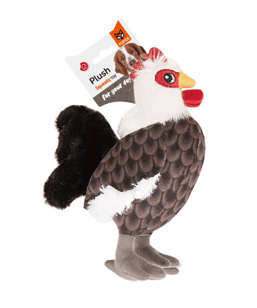 פופוס | בובת תרנגול מרשרש ומצפצף