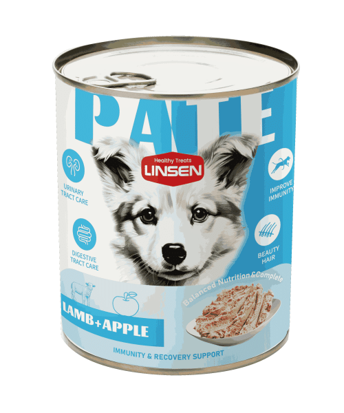 לינסן | פטה לכלב - כבש ותפוח | 375 גר'