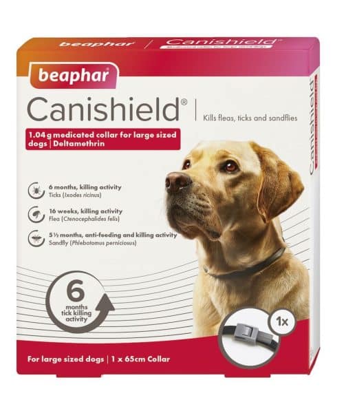 ביאפר | קולר נגד פרעושים וקרציות לכלב גדול