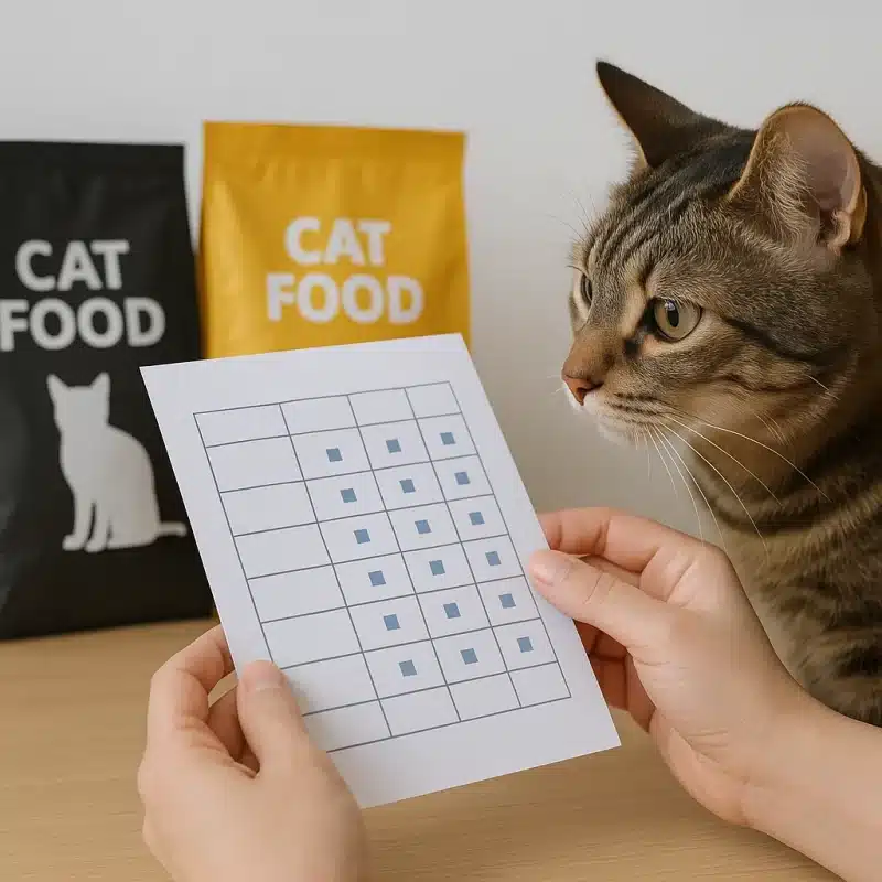 המדריך להשוואת מזון לחתולים: מה לבדוק לפני שקונים