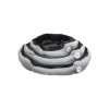 Pet Life Round Bed Black White 55 cm S