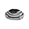 Pet Life Black and White Round Bed