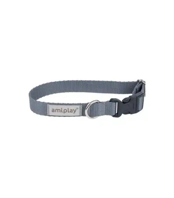 AMIPLAY dog collar gray
